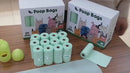 PAWS ASIA Factory Eco Friendly Biodegradable Pet Garbage Dog Waste Poop Bags