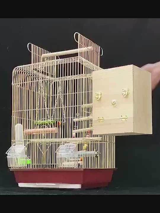 PAWS ASIA Chinese Manufacturer Hot Sale Metal Luxury Hanging Breeding Cage Love Birds With Plastic Trays