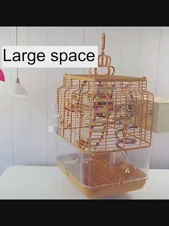 PAWS ASIA Wholesale High Quality Plastic Luxury Breeding Love Bird Cage Parrot Can Hold Bath Box