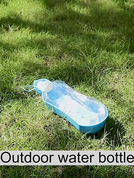 PAWS ASIA Suppliers Wholesale Outdoor Travel Portable Foldable Nozzle Water Bottles Pet For Drinking Dog Cat 300ML