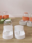 PAWS ASIA Wholesale New Luxury Automatic Plastic Food And Water Self Filling Double Dog Bowl Cat Set