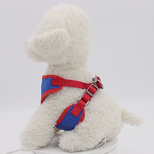 PAWS ASIA Suppliers Custom Adjustable Luxury Premium Embroidered Dog Leash And Harness Cat