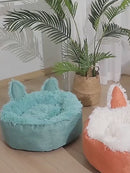 PAWS ASIA Supplier Best Selling Eco Friendly Comfortable Fluffy Velvet Cute Cat Bed Pet Dog