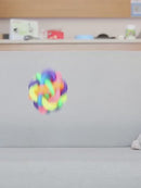 PAWS ASIA Factory Plastic Little Bite Resistant Elasticity Ball Cat Dog Toy With Bell