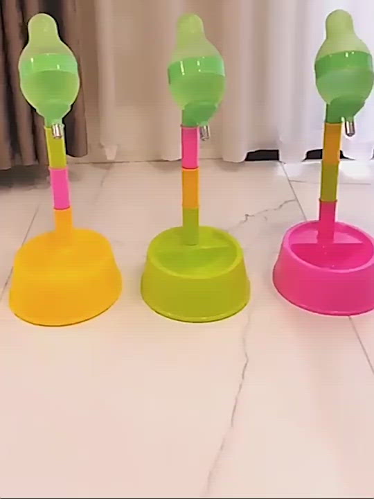 PAWS ASIA Wholesale New 2 In 1 Adjustable Height Detachable Food And Water Bowls For Pets Dog Cat