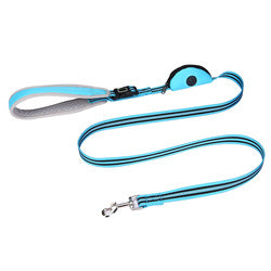 PAWS ASIA Wholesale Nylon Reflective Dog Leash With Poop Bag And Multifunctional Handle Pet Rope