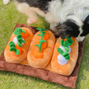 PAWS ASIA Suppliers Halloween Plush Interactive Chew Carrot Puzzle Dog Toy Set