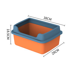 PAWS ASIA Manufacturers Pet Cleaning Simple Cute Semi Closed Large Space Cat Toilet Box