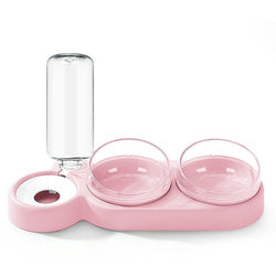 PAWS ASIA Wholesale Eco Friendly Plastic Modern Three Dog Bowl Cat Automatic Water Feeding