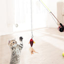 PAWS ASIA Wholesale Hot Selling Interactive Retractable Teaser Stick Fishing Rod Cat Toy Wand