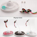 PAWS ASIA Suppliers Cute Electronic Automatic interactive Butterfly Cat Toy With Turntable