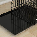 PAWS ASIA Wholesale High Quality Foldable Stackable Heavy Duty Large Dog Cage Metal Kennels With Plastic Tray
