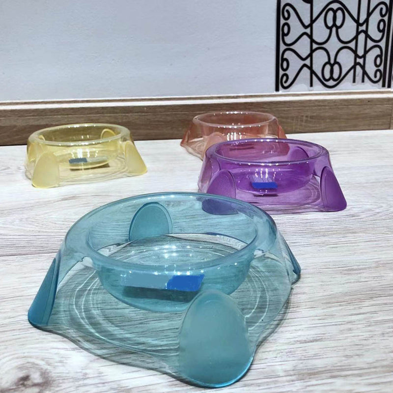 PAWS ASIA Manufacturers Plastic Raised Feed Water And Food Transparent Cat Bowl Dog