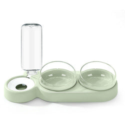 PAWS ASIA Wholesale Eco Friendly Plastic Modern Three Dog Bowl Cat Automatic Water Feeding