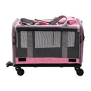 PAWS ASIA Wholesale Multifunctional Outdoor Collapsible Pet Trolley Case Cat Carrier Dog Bags With Wheels