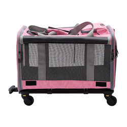 PAWS ASIA Wholesale Multifunctional Outdoor Collapsible Pet Trolley Case Cat Carrier Dog Bags With Wheels