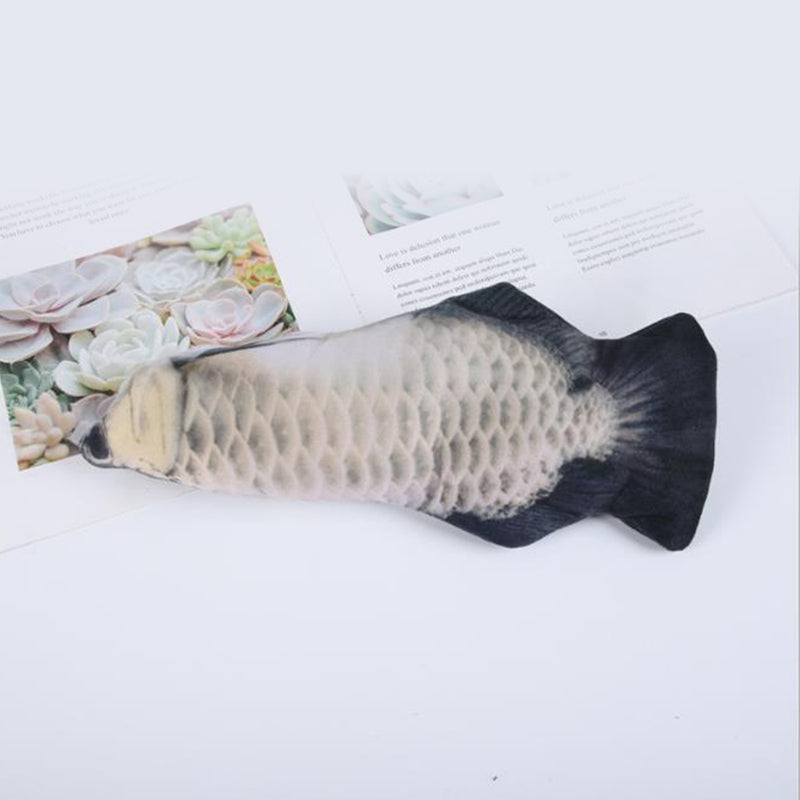 PAWS ASIA Amazon Hot Sale Pop Plush Electric Anti Anxiety Tease Cat Toy Fish With Catnip6