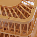 PAWS ASIA Wholesale Best Plastic Brown Large Rectangle Ornamental Vintage Bird Cage From China