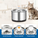 PAWS ASIA Supplier Cat Flower 2.5L Flower Stainless Steel Pet Dog Feeder Automatic