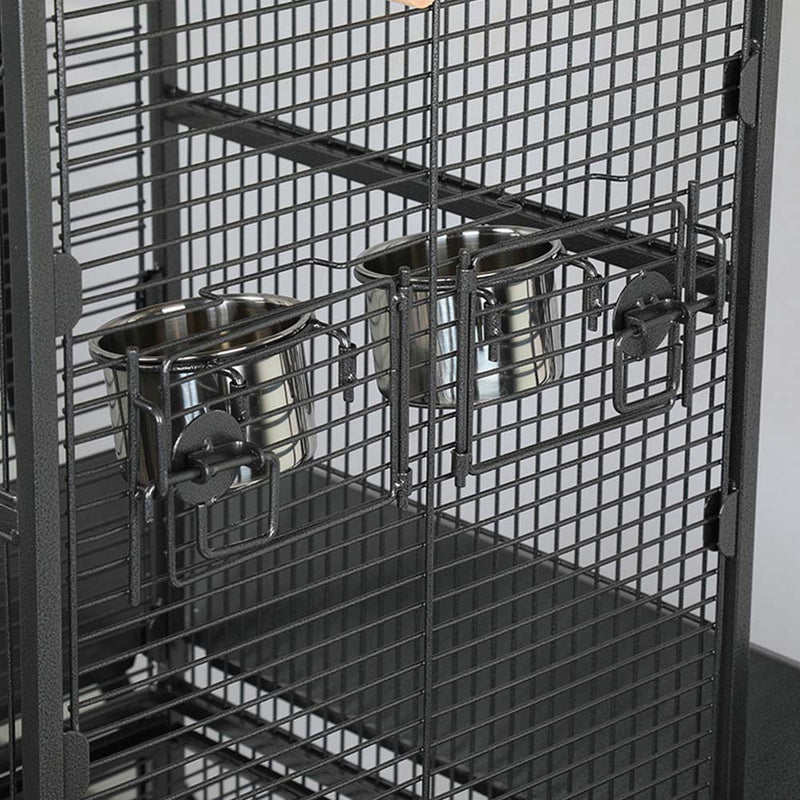 PAWS ASIA Suppliers Luxury Large Bird Cage Play Top With Tray And Wheels