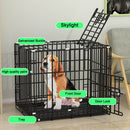 PAWS ASIA Wholesale High Quality Foldable Stackable Heavy Duty Large Dog Cage Metal Kennels With Plastic Tray