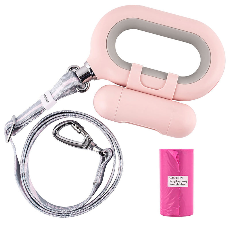 PAWS ASIA Wholesale Pet Product Nylon Led Light Smart Dog Leash With Waste Bag Dispenser