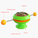 PAWS ASIA Factory Dropshipping Tease Amusing Eco Friendly Automatic Interactive  Suction Cup Cat Toy With Catnip