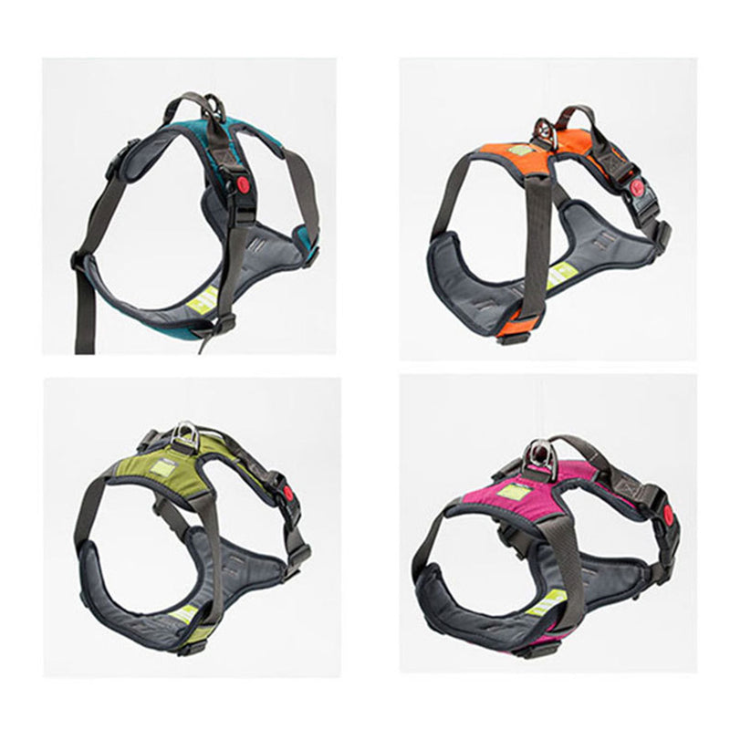 PAWS ASIA Factory Pet Comfort Vest Nylon Training Adjustable Reflective Heavy Duty Large Dog Harness