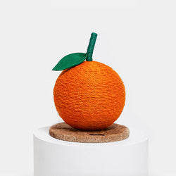PAWS ASIA Ebay Pop High Quality Hand Made Sisal Cute Orange Shape Cat Scratch Toy Ball