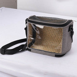 PAWS ASIA Factory Foldable Breathable Transparent Small Animal Travel Canary Bird Carrier Bag Hamster