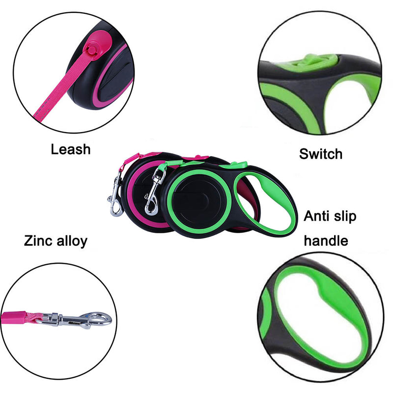 PAWS ASIA Wholesale Custom Best Selling New Nylon Luxury Long Automatic Retractable Dog Leash