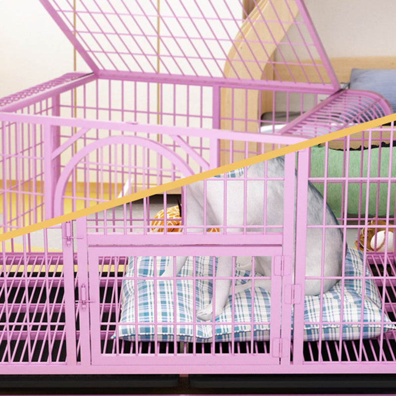 PAWS ASIA Suppliers Pet Carrying Large Dog Cages Metal Kennels With Wheels And Trays