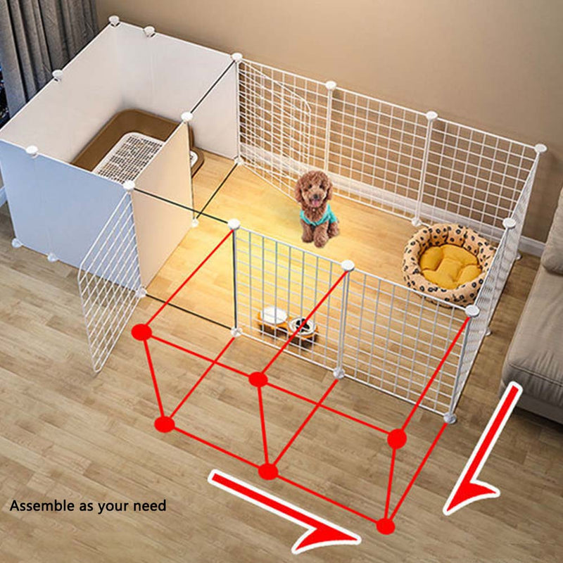 PAWS ASIA Suppliers Metal Small Freely Combined Dog Fence For Pet Isolation Cat Barrier Kennel