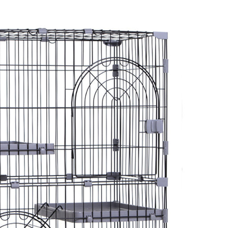 PAWS ASIA China Manufacturers Cheap Indoor Outdoor Steel Large Pet Cat Cage Carrier 3 Layer For Sale