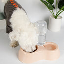 PAWS ASIA Wholesale Plastic 2 In 1 Water Bottle Double Dog Bowl Cat Eating Drinking