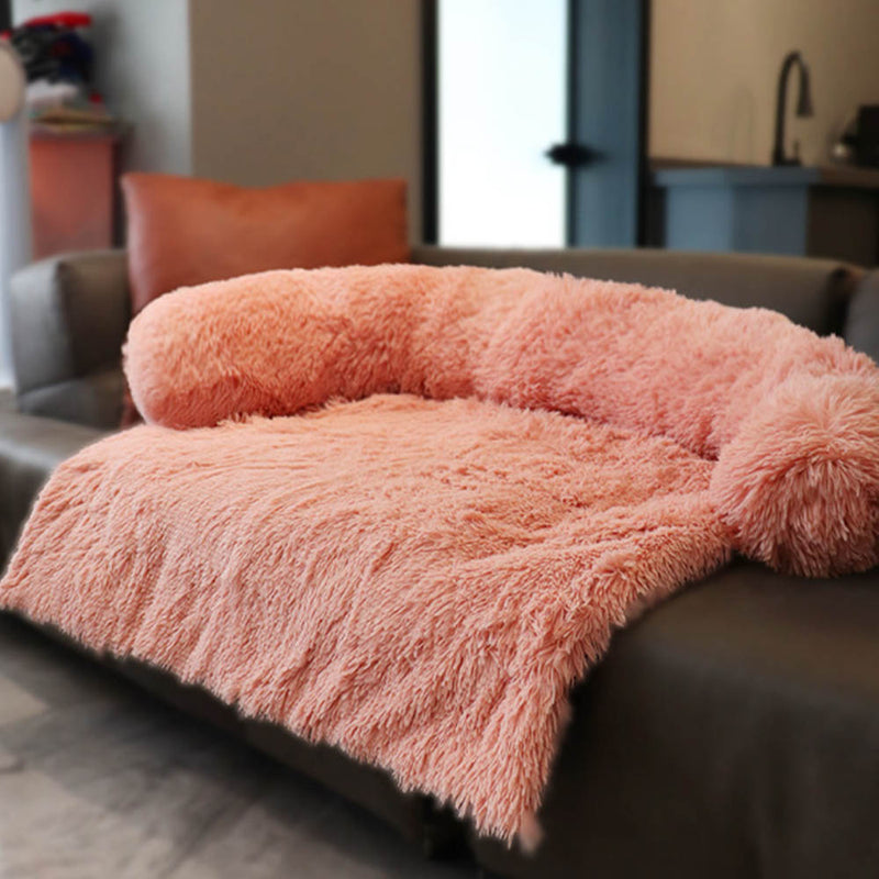 PAWS ASIA Wholesale New Large Luxury Washable Long Plush Super Soft Sofa Dog Bed Pet Carpet