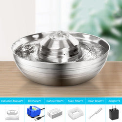 PAWS ASIA Manufacturers Ring 360 Degrees Dog Cat Automatic Pet Feeder Bowl Water Drinking