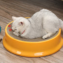 PAWS ASIA Wholesale Round Indoor Grind Claws Corrugated Board Multifunctional Scratcher Cat Toy Bed Sleep