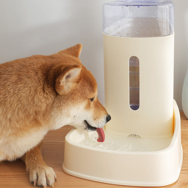 PAWS ASIA Wholesale New Large Automatic Plastic Double Storable Dog Food And Water Bowl 3.8L