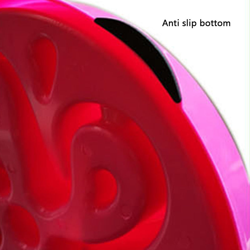 PAWS ASIA Supplier Custom Logo Design Eco Friendly Plastic Pet Slow Food Feed Dog Bowl