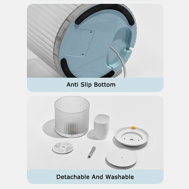 PAWS ASIA Suppliers New Hot Round Automatic Pet Feeder Water Dispenser For Dog Cat Drinking