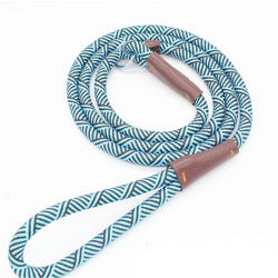 PAWS ASIA Factory White Luxury Durable Personalized Fancy Stripe Pet Dog Leash Thick Rope