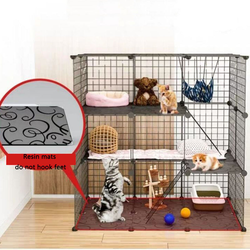 PAWS ASIA Manufacturers Cheap Indoor Large 3 Layer White Display Pet Cat Cages House