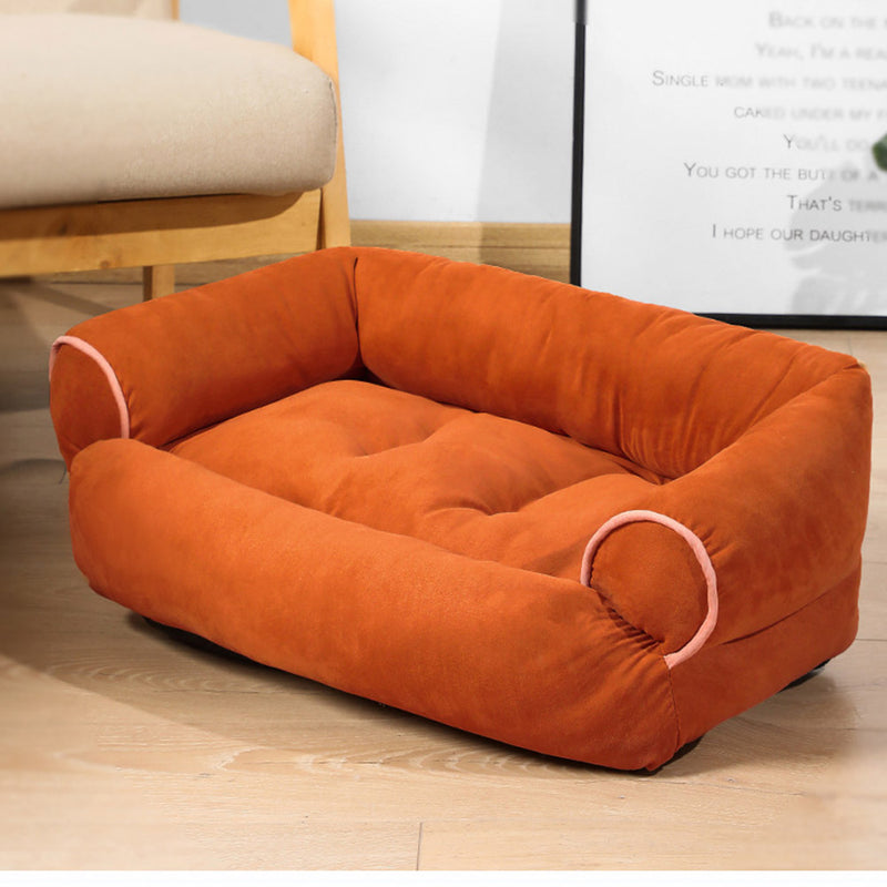 PAWS ASIA Suppliers Suede Eco Friendly Luxury Fluffy Washable Large Dog Bed Pet Sofa