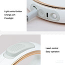 PAWS ASIA Suppliers White Luxury Automatic Retractable Poop Bag Holder Dog Leash With Led Light