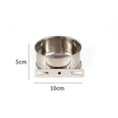 PAWS ASIA Factory Stainless Steel Height Adjustable Portable Pet Travel Transport Feeding Fixed Hanging Dog Bowl