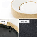 PAWS ASIA Factory Soft Chunky Cute Furcozy Round Memory Foam Cat Bed Mat