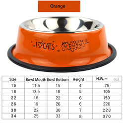 PAWS ASIA Suppliers Stainless Steel Multi Color Custom Print Pet Feeder
