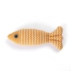 PAWS ASIA Suppliers Pet Nip Eco Friendly Hemp Interactive Plush Fish Catnip Cat Toy