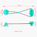 PAWS ASIA Factory Low Moq Teeth Cleaning Molar Interactive Improve IQ Pulling Suction Cup Dog Toy
